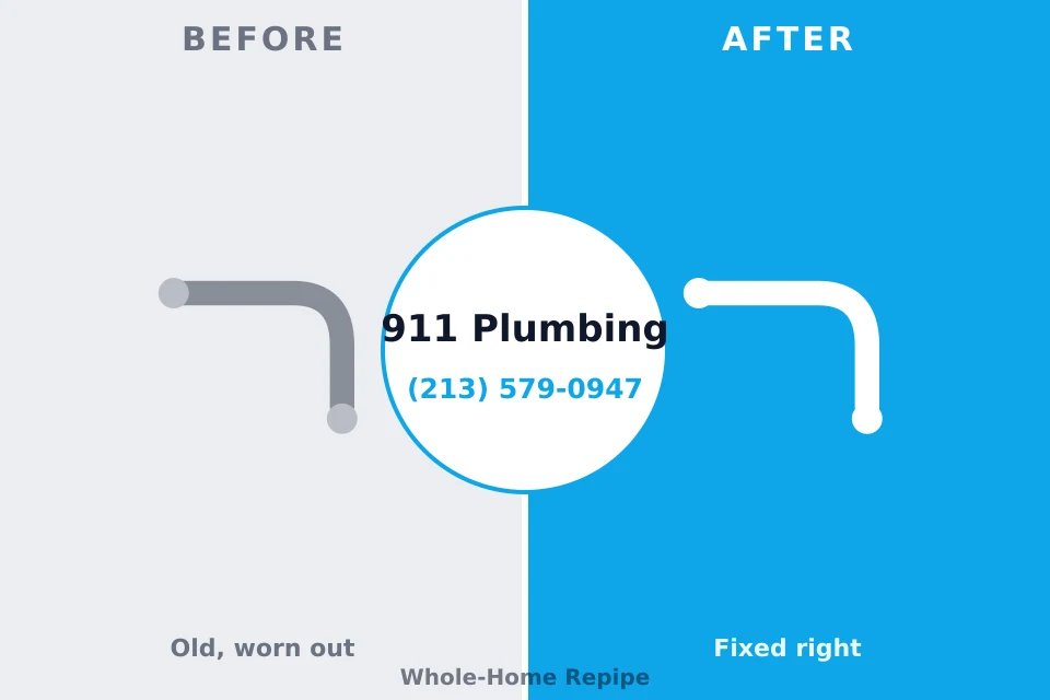 Before and after: plumbing company Mapleton, MN